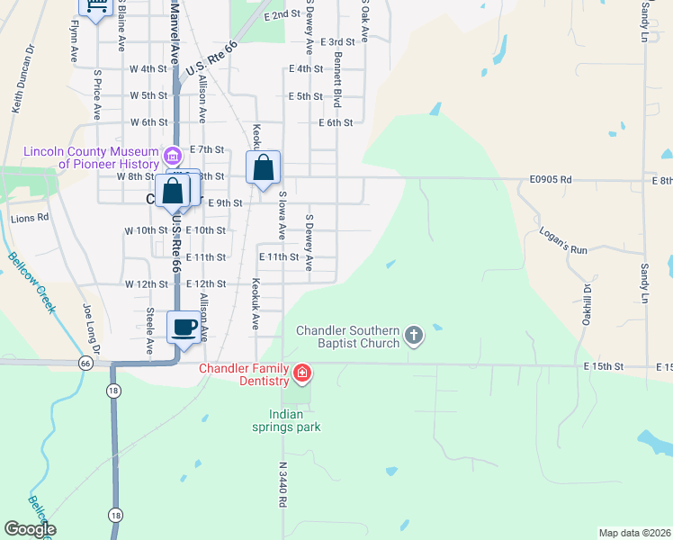 map of restaurants, bars, coffee shops, grocery stores, and more near 1130 Bennett Boulevard in Chandler