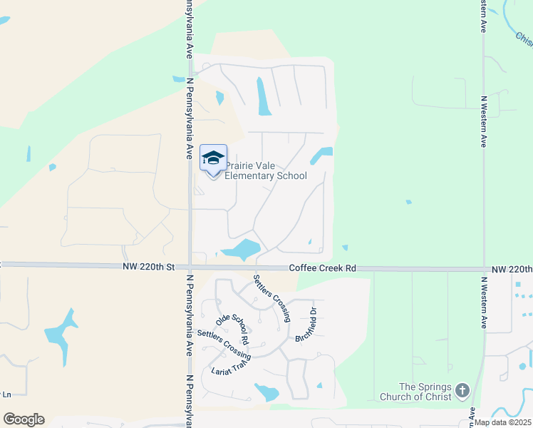 map of restaurants, bars, coffee shops, grocery stores, and more near 22288 Graces Terrace in Edmond