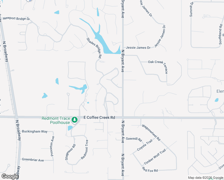 map of restaurants, bars, coffee shops, grocery stores, and more near 1316 Canyon Bridge Lane in Edmond