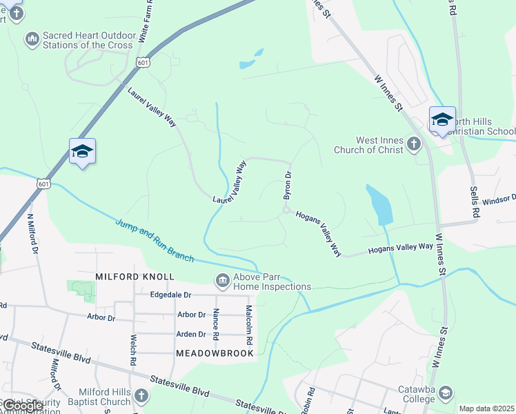 map of restaurants, bars, coffee shops, grocery stores, and more near 514 Hagen Court in Salisbury