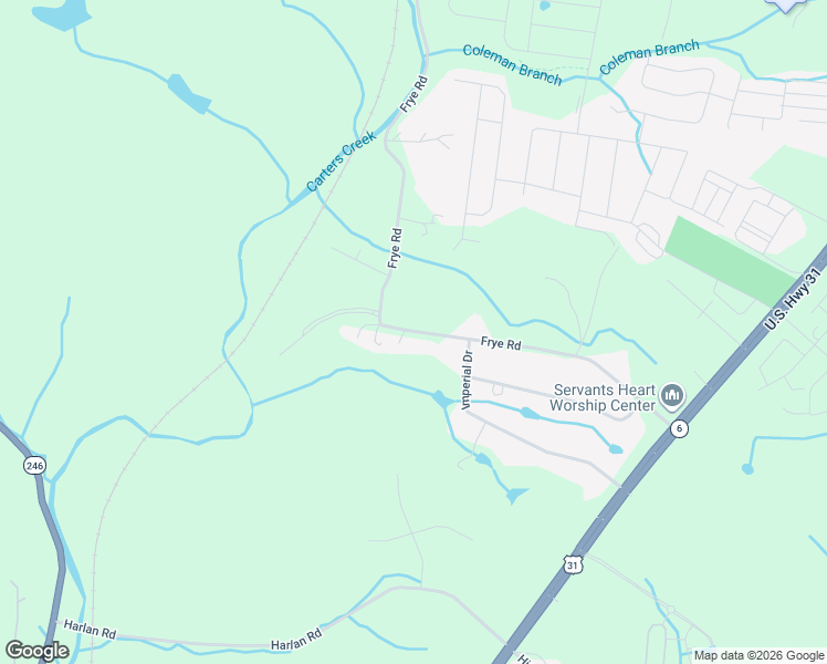 map of restaurants, bars, coffee shops, grocery stores, and more near 1519 Frye Road in Columbia