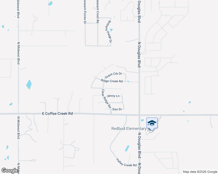 map of restaurants, bars, coffee shops, grocery stores, and more near 8116 Ridge Creek Road in Edmond