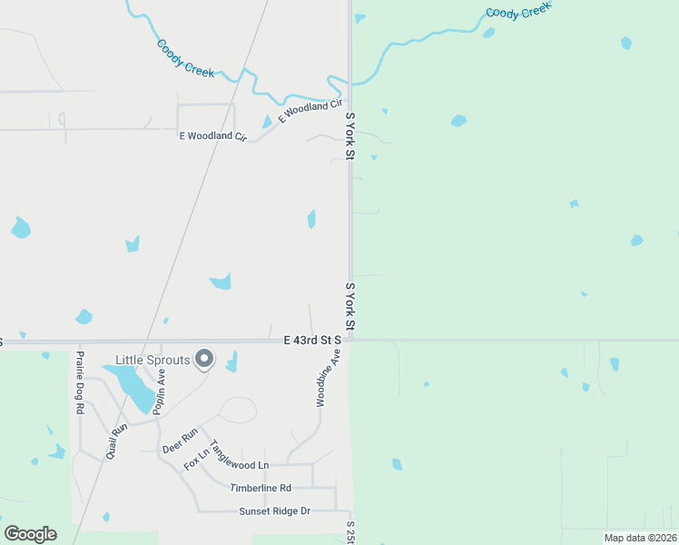 map of restaurants, bars, coffee shops, grocery stores, and more near 4215 South York Street in Muskogee