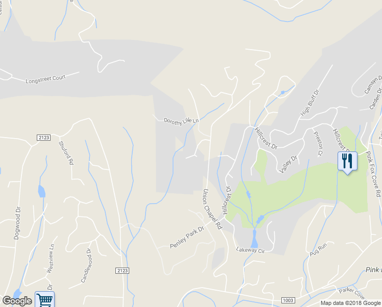 map of restaurants, bars, coffee shops, grocery stores, and more near 31 Rabbit Ridge Drive in Weaverville