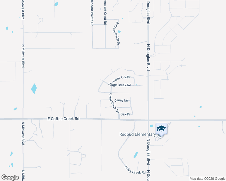 map of restaurants, bars, coffee shops, grocery stores, and more near 8116 Ridge Creek Road in Edmond