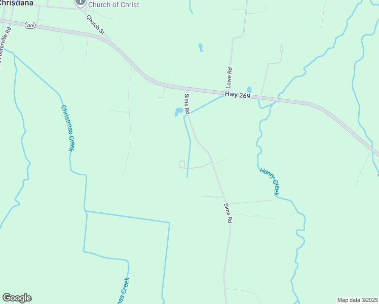 map of restaurants, bars, coffee shops, grocery stores, and more near 8200 Sims Road in Christiana