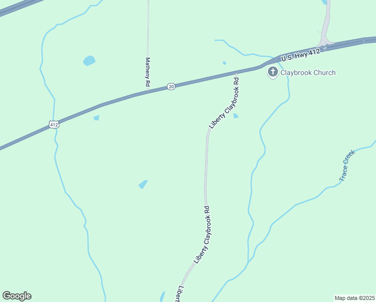 map of restaurants, bars, coffee shops, grocery stores, and more near 563 Liberty Claybrook Rd in Beech Bluff