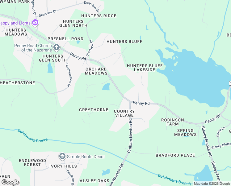 map of restaurants, bars, coffee shops, grocery stores, and more near 7829 Penny Road in Raleigh