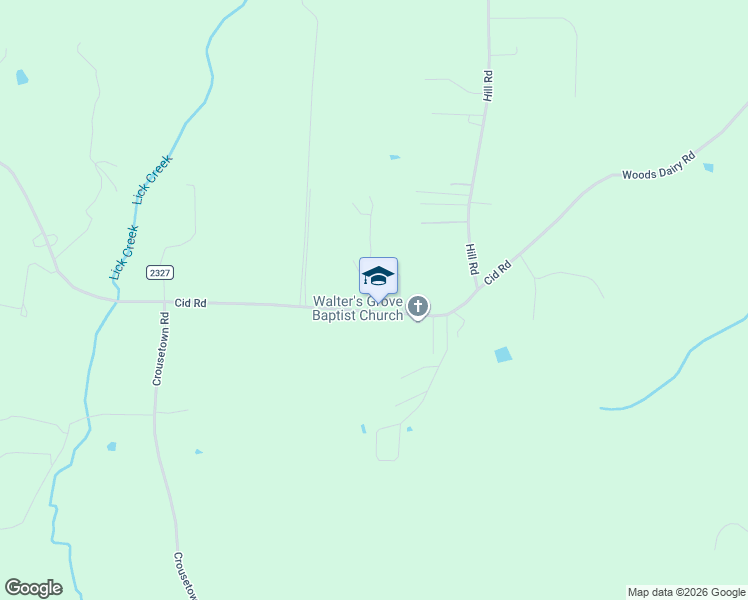 map of restaurants, bars, coffee shops, grocery stores, and more near 2511 Cid Road in Lexington