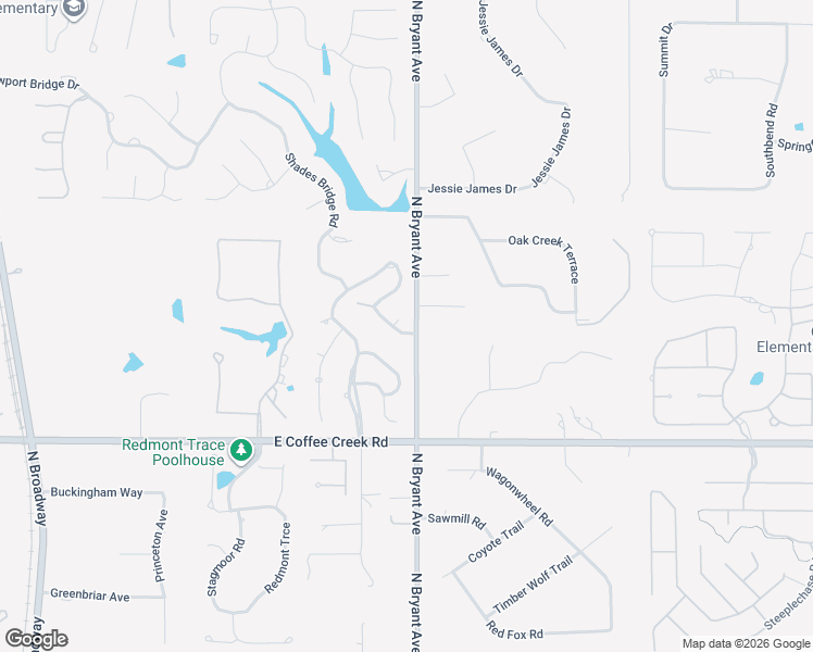 map of restaurants, bars, coffee shops, grocery stores, and more near 1409 Canyon Bridge Lane in Edmond