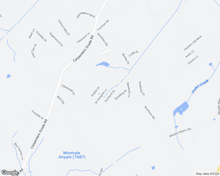 map of restaurants, bars, coffee shops, grocery stores, and more near 2306 Sir Edward Lane in Maryville