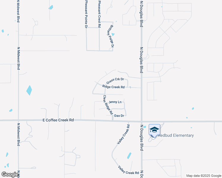 map of restaurants, bars, coffee shops, grocery stores, and more near 8116 Ridge Creek Road in Edmond