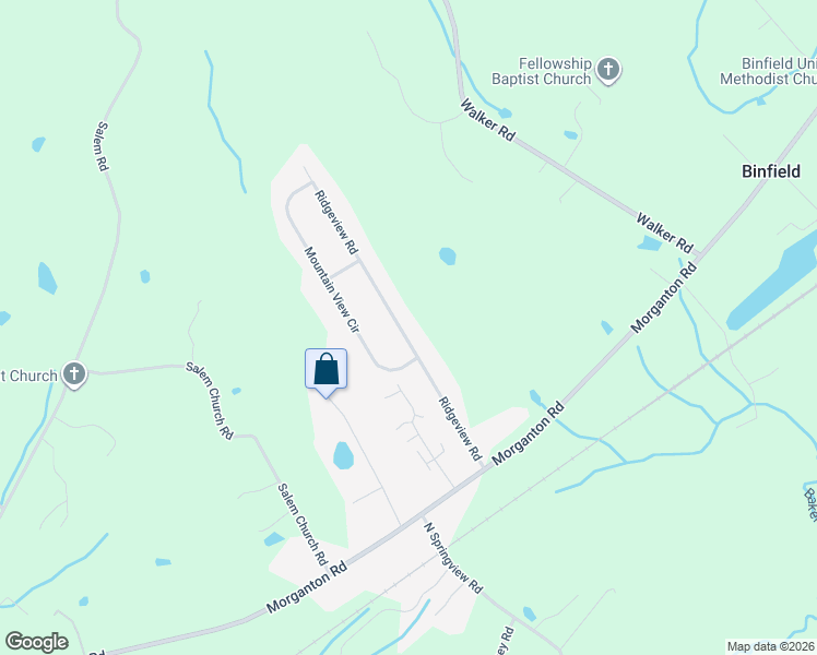 map of restaurants, bars, coffee shops, grocery stores, and more near 1014 Ridgeview Road in Maryville