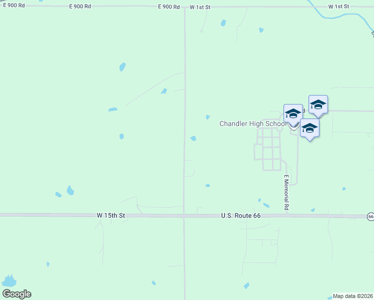 map of restaurants, bars, coffee shops, grocery stores, and more near 1079 3420 Road in Chandler