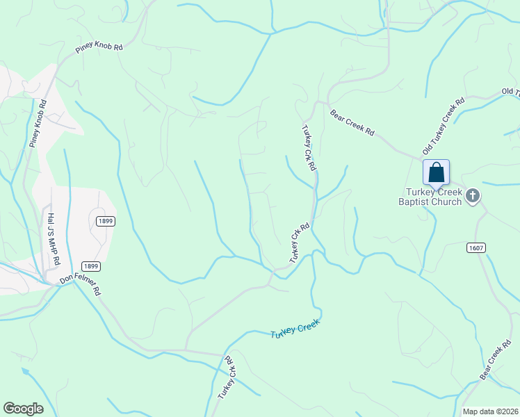map of restaurants, bars, coffee shops, grocery stores, and more near 141 Turkey Creek Drive in Leicester