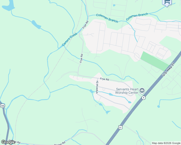 map of restaurants, bars, coffee shops, grocery stores, and more near 1519 Frye Road in Columbia
