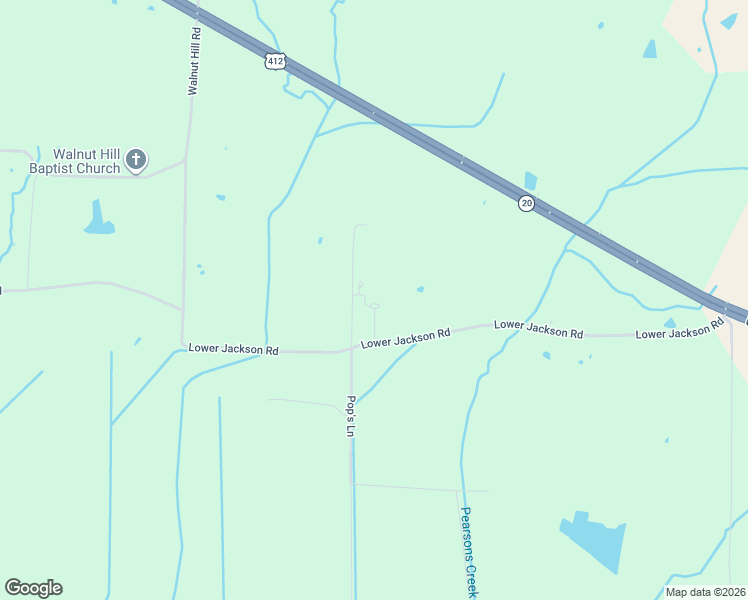 map of restaurants, bars, coffee shops, grocery stores, and more near 3183 Lower Jackson Road in Bells