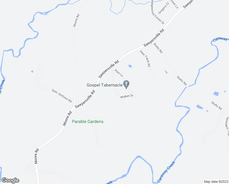 map of restaurants, bars, coffee shops, grocery stores, and more near 910 Garner Farm Road in Asheboro