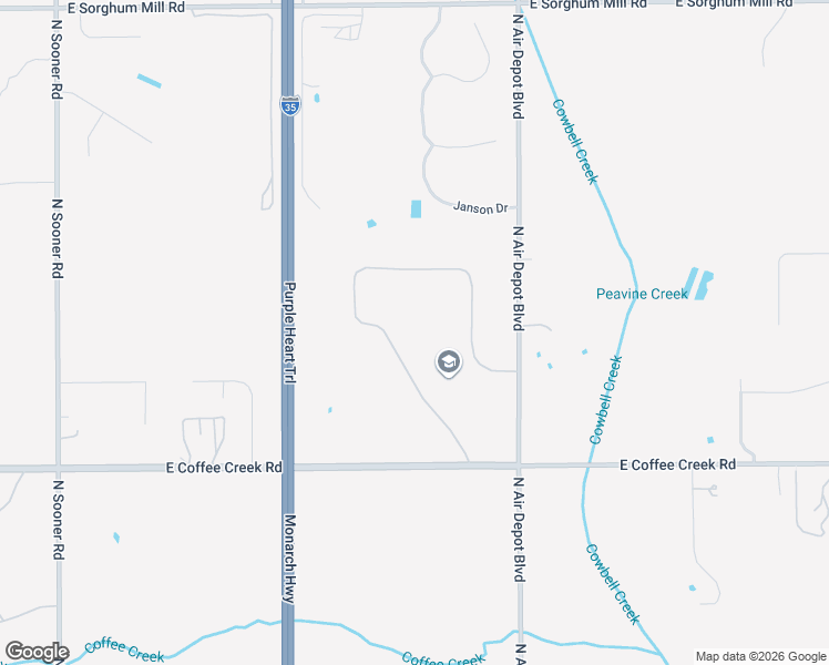 map of restaurants, bars, coffee shops, grocery stores, and more near 4412 Canaan Creek Road in Edmond