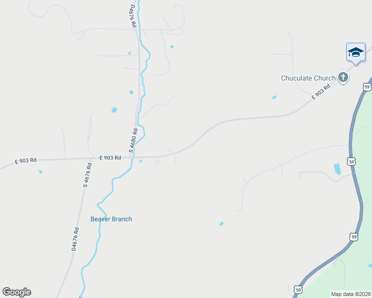 map of restaurants, bars, coffee shops, grocery stores, and more near 468110 East 903 Road in Sallisaw