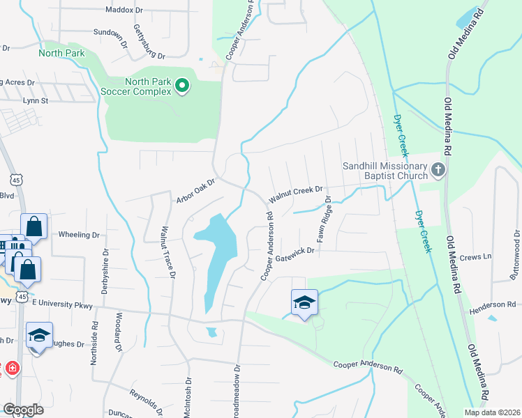 map of restaurants, bars, coffee shops, grocery stores, and more near 14 Lake Breeze Drive in Jackson