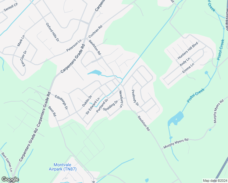 map of restaurants, bars, coffee shops, grocery stores, and more near 1324 Liverpool Lane in Maryville