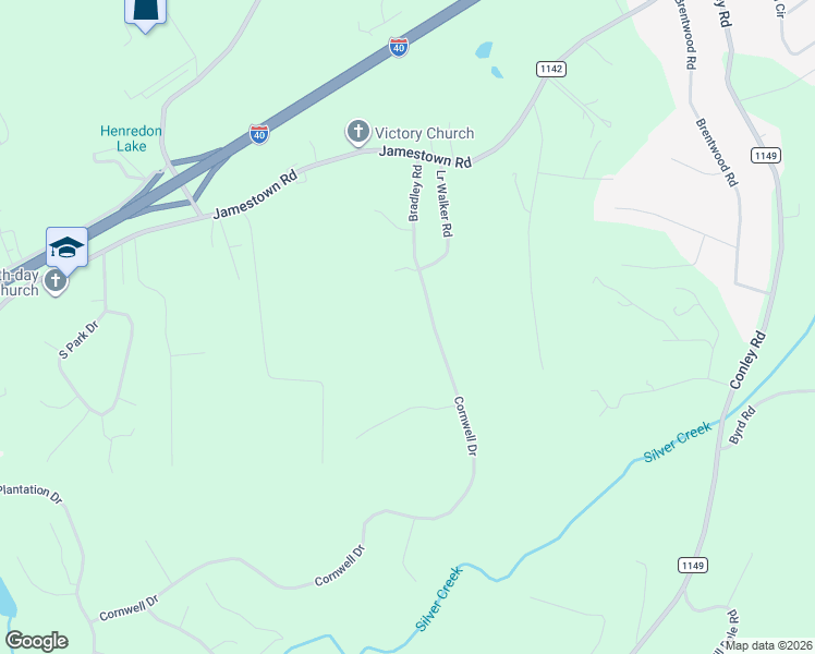 map of restaurants, bars, coffee shops, grocery stores, and more near 3862 Bradley Road in Morganton