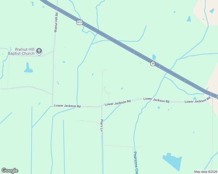 map of restaurants, bars, coffee shops, grocery stores, and more near 3183 Lower Jackson Road in Bells