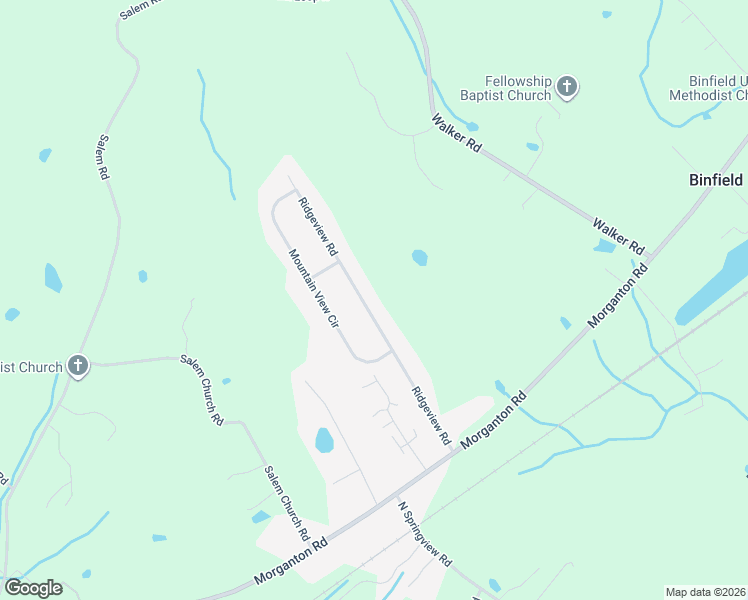 map of restaurants, bars, coffee shops, grocery stores, and more near 1030 Ridgeview Road in Maryville
