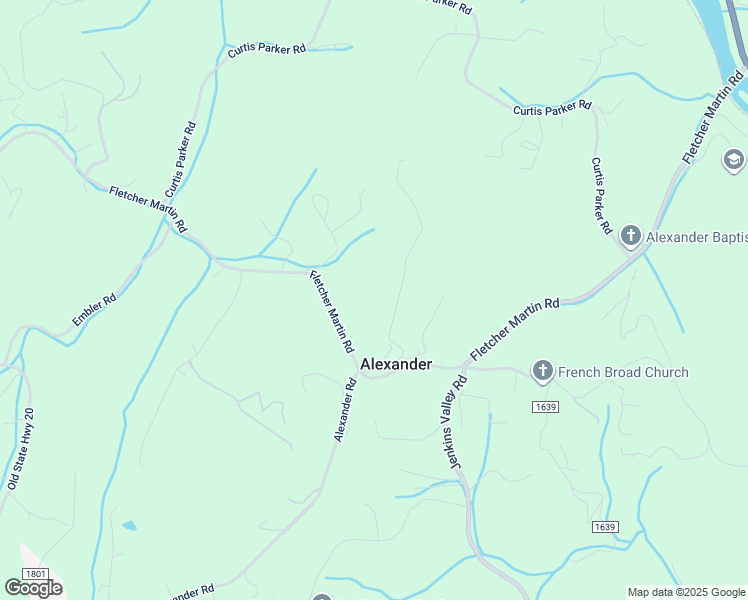 map of restaurants, bars, coffee shops, grocery stores, and more near in Alexander