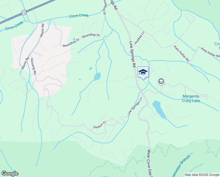map of restaurants, bars, coffee shops, grocery stores, and more near 3815 Abbott Road in Sevierville