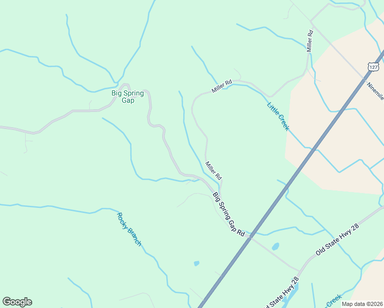 map of restaurants, bars, coffee shops, grocery stores, and more near 239 Miller Rd in Pikeville
