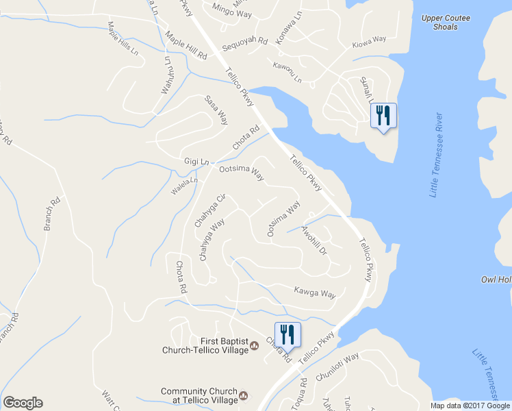 map of restaurants, bars, coffee shops, grocery stores, and more near 104 Alichanoska Lane in Loudon