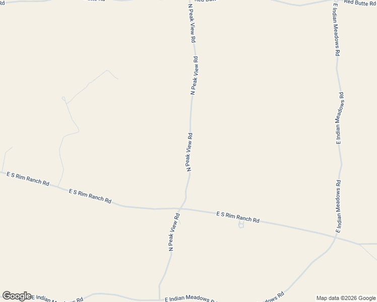 map of restaurants, bars, coffee shops, grocery stores, and more near North Peak View Road in Valle