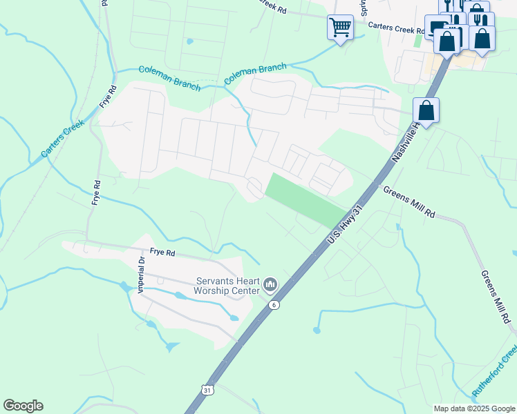 map of restaurants, bars, coffee shops, grocery stores, and more near 1724 Allison Avenue in Columbia