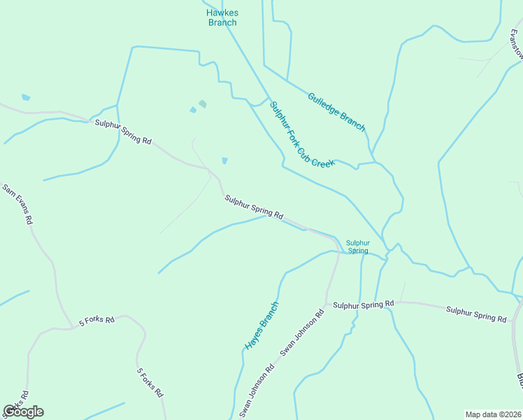 map of restaurants, bars, coffee shops, grocery stores, and more near 1401-1509 Sulphur Spring Road in Parsons