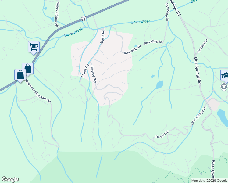 map of restaurants, bars, coffee shops, grocery stores, and more near 4137 Ole Smoky Way in Sevierville