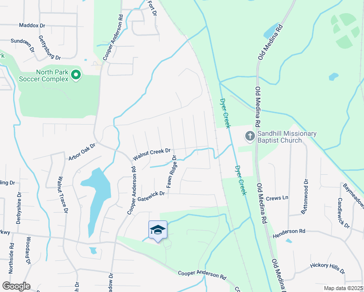 map of restaurants, bars, coffee shops, grocery stores, and more near 96 Fawn Ridge Drive in Jackson