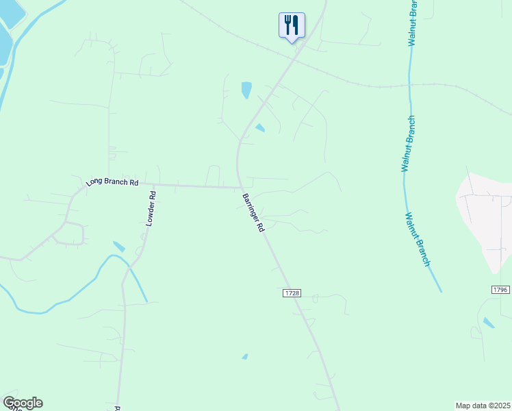 map of restaurants, bars, coffee shops, grocery stores, and more near 1045 Barringer Road in Salisbury