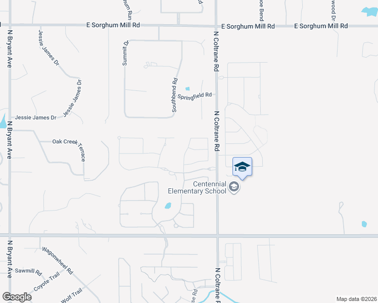 map of restaurants, bars, coffee shops, grocery stores, and more near 4601 Roundup Road in Edmond