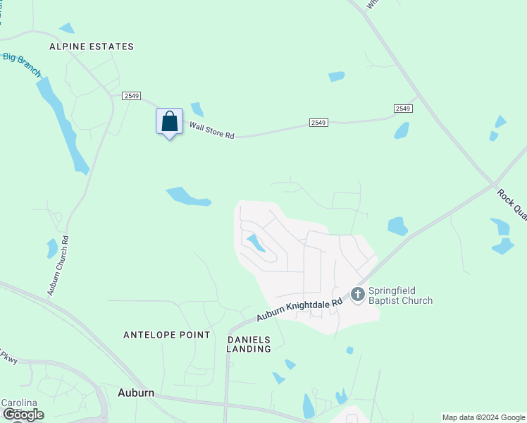 map of restaurants, bars, coffee shops, grocery stores, and more near 227 Canary Court in Raleigh