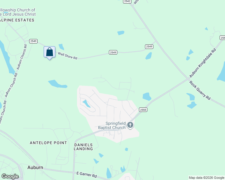 map of restaurants, bars, coffee shops, grocery stores, and more near 123 Azure Mist Drive in Raleigh