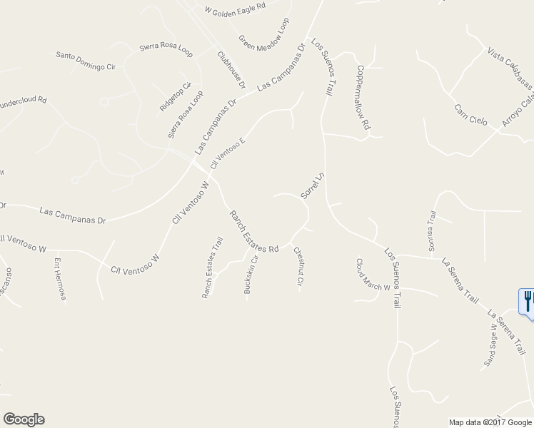 map of restaurants, bars, coffee shops, grocery stores, and more near 73 Ranch Estates Road in Santa Fe