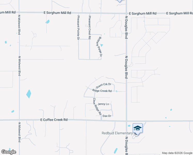 map of restaurants, bars, coffee shops, grocery stores, and more near 8133 Ridge Creek Road in Edmond