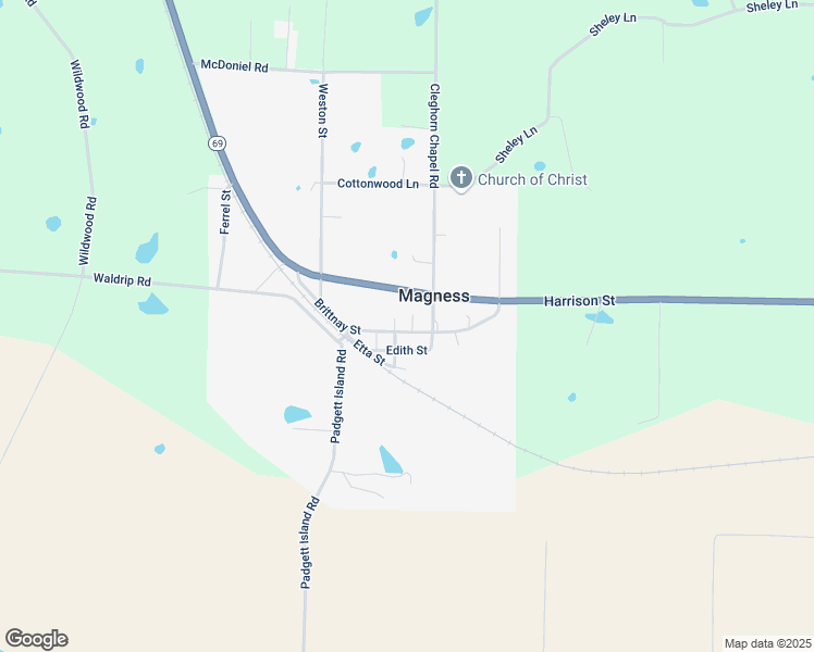 map of restaurants, bars, coffee shops, grocery stores, and more near in Magness
