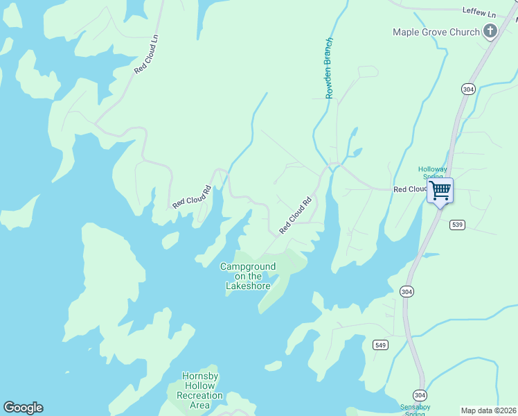 map of restaurants, bars, coffee shops, grocery stores, and more near 822 Timber Lane in Ten Mile