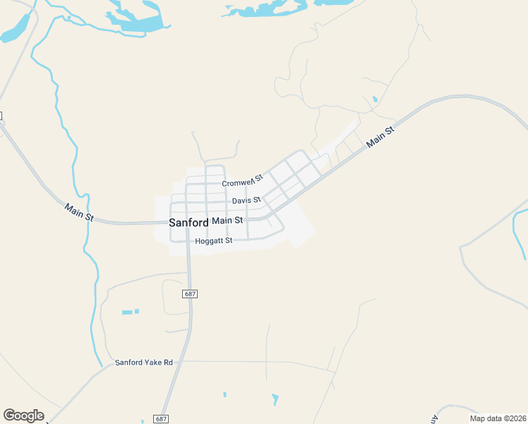 map of restaurants, bars, coffee shops, grocery stores, and more near 401 Davis Street in Sanford