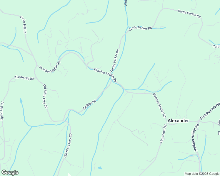 map of restaurants, bars, coffee shops, grocery stores, and more near 20 Embler Road in Alexander