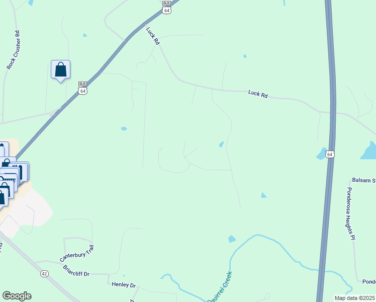 map of restaurants, bars, coffee shops, grocery stores, and more near 1069 Cliffwood Drive in Asheboro