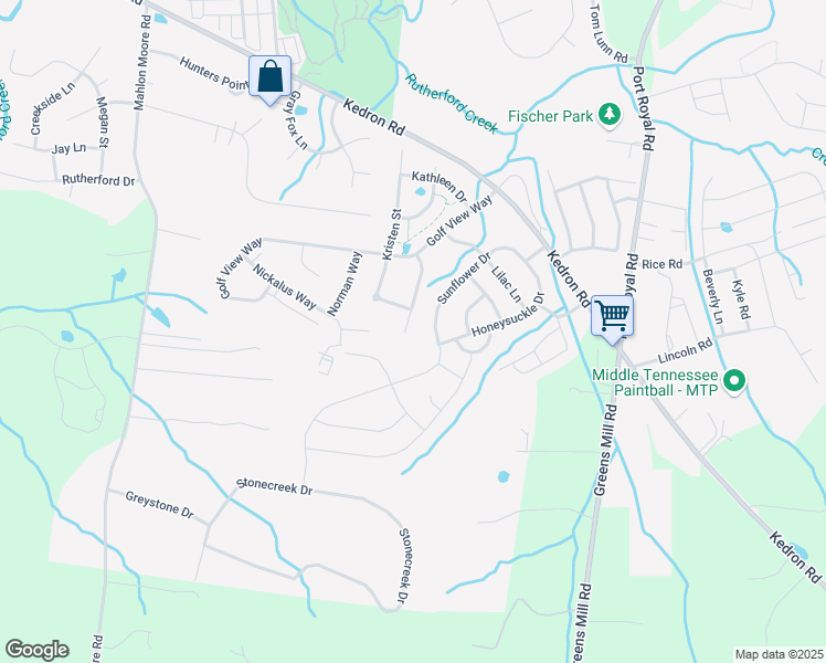 map of restaurants, bars, coffee shops, grocery stores, and more near 2027 Patrick Way in Spring Hill